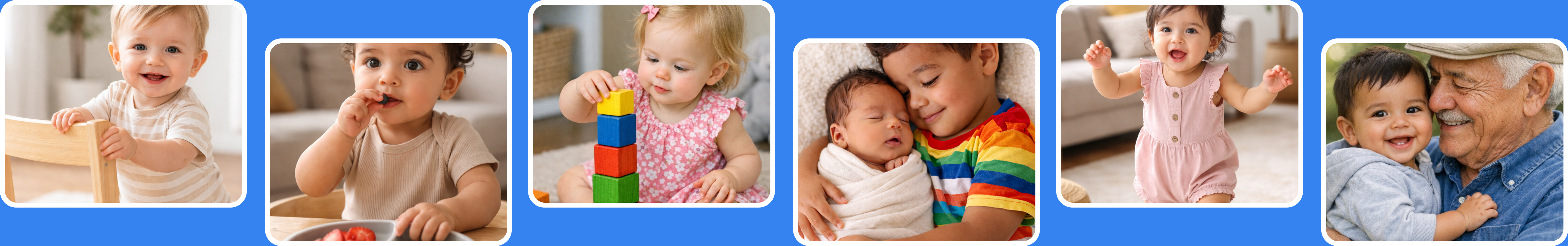 Collection of adorable baby photos showing 12-14 month old infants